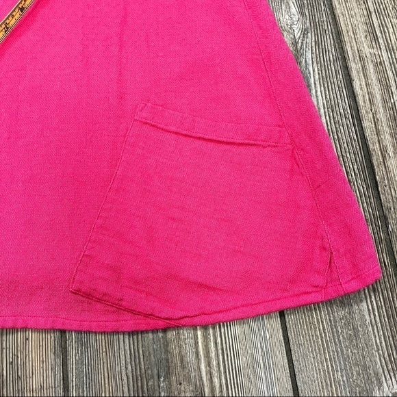 SOFT Surroundings Pink Shirt Cotton Blouse Petite Medium - Picture 6 of 10